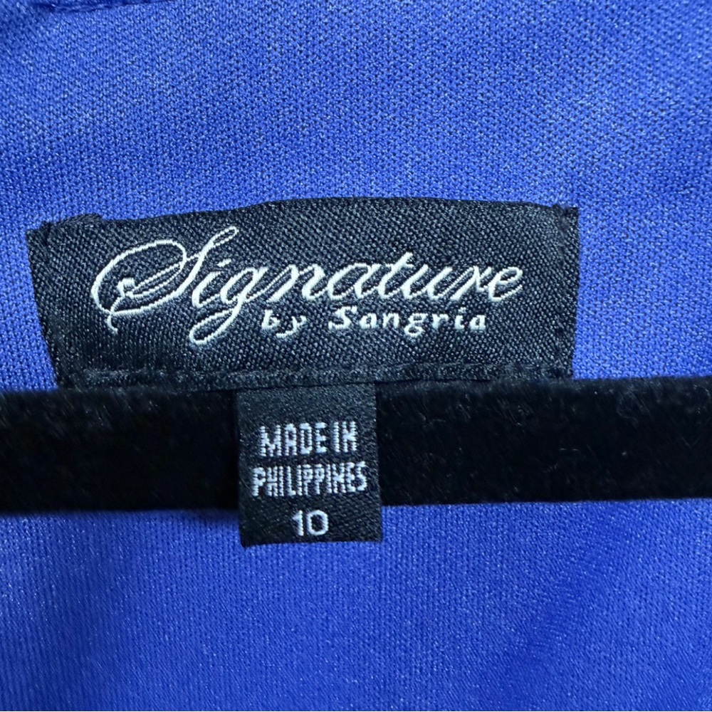 Signature by Sangria Purple Ruched Bodycon Cocktail Mini Dress - Picture 5 of 9